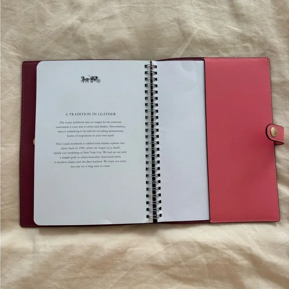 Pink Coach Patterned Notebook - Picture 6 of 6